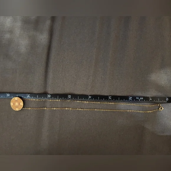 Vintage Van Dell 12K Gold Filled Enamel Floral Necklace - Picture 10 of 10